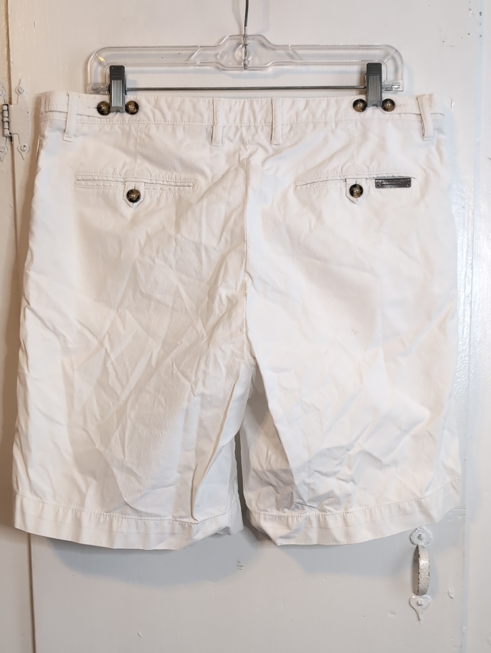 Burberry Military White Chino Shorts mens 34 - Picture 10 of 11